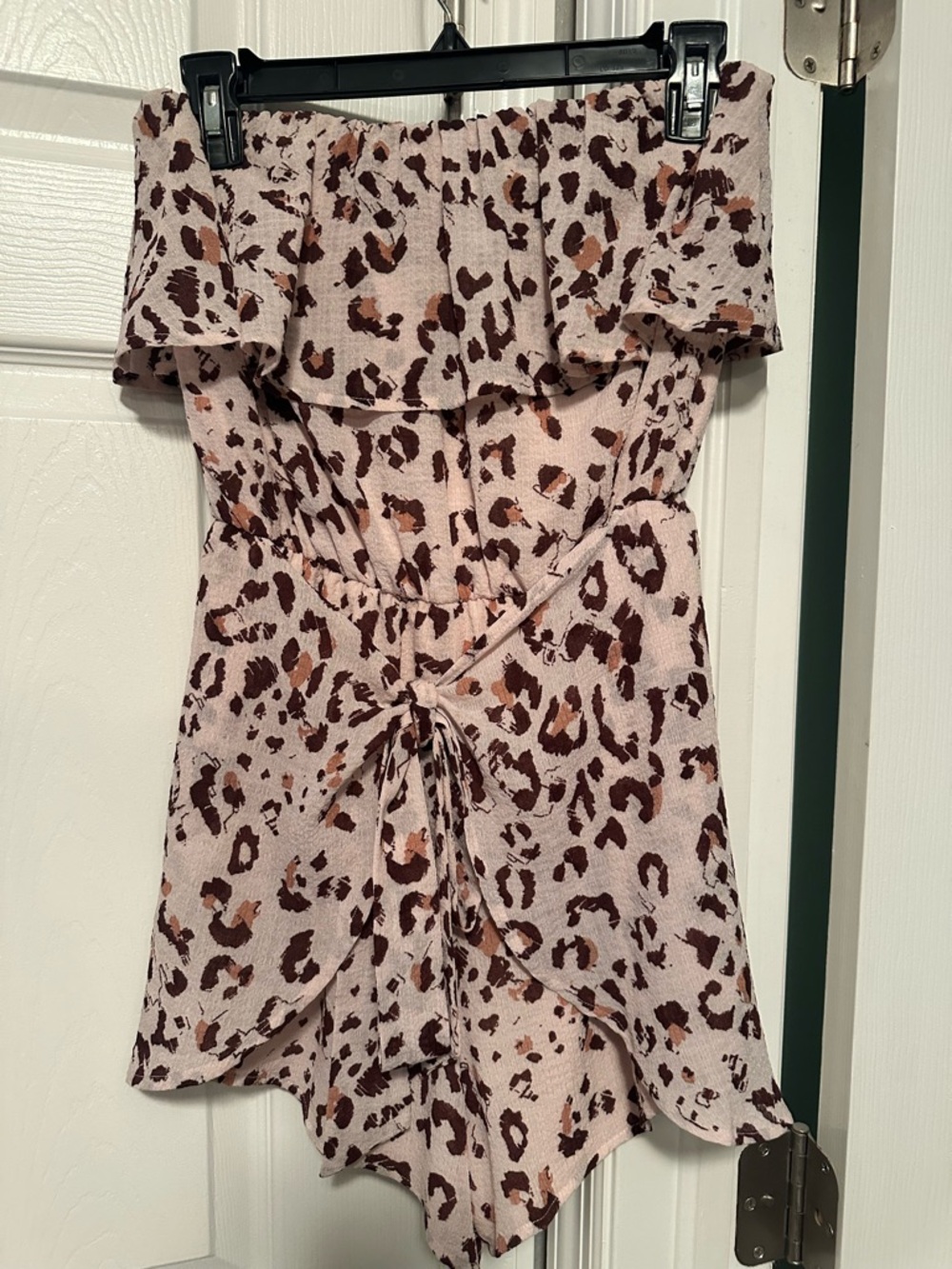Leopard Strapless Romper